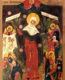 икона Пресвятой Богородицы «Всех скорбящих Радость» с грошиками икона Пресвятой Богородицы «Всех скорбящих Радость» с грошиками
